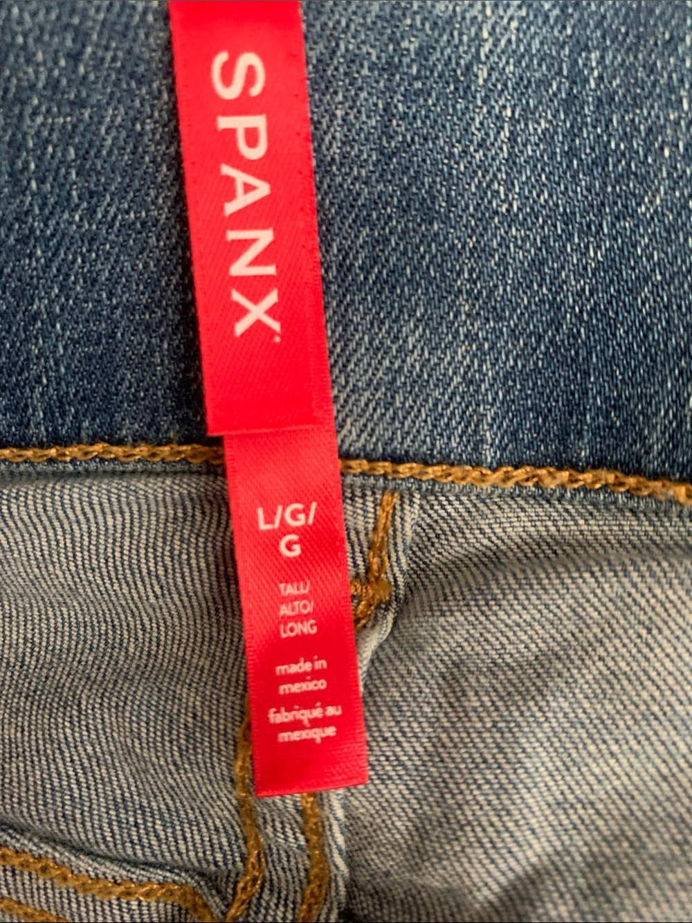 Spanx Wide Leg Jeans  High Rise Shaping‎ Denim L - Picture 9 of 9